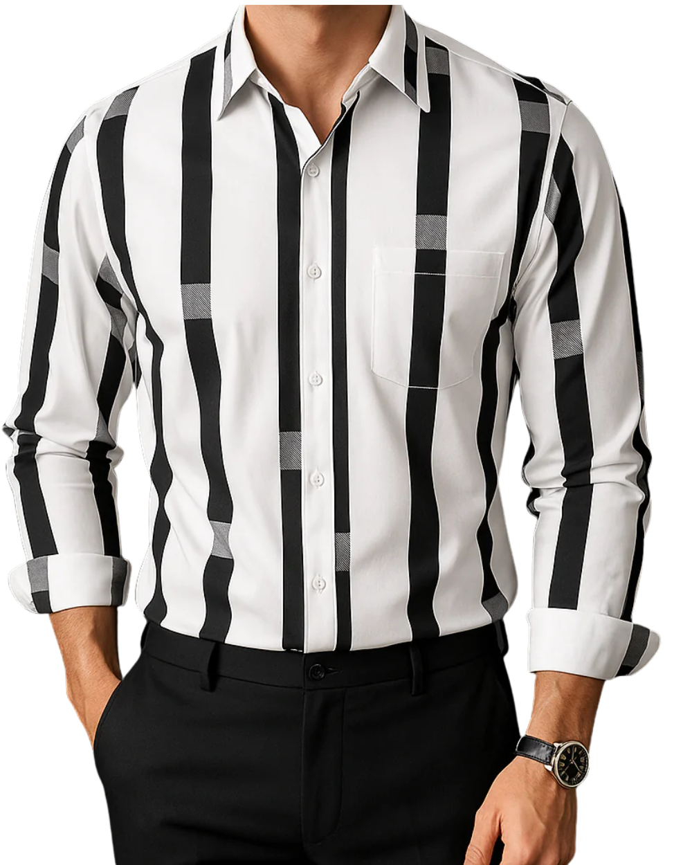 Men's Cotton Shirt - Classic Casual Style | Spring
