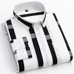 Men's Cotton Shirt - Classic Casual Style | Spring - White