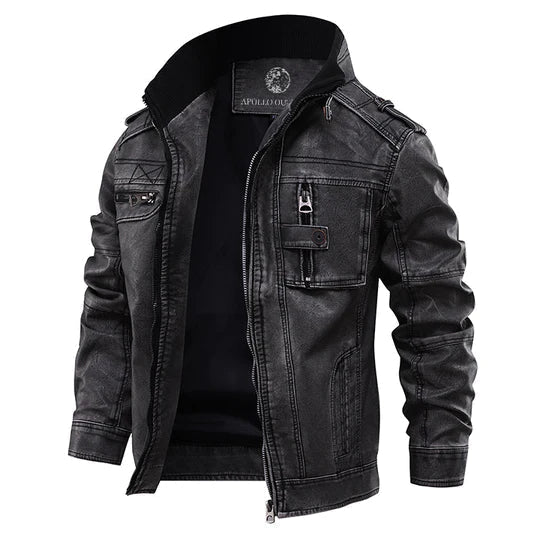 Men's Denim Jacket | Full-Length | Autumn - Black