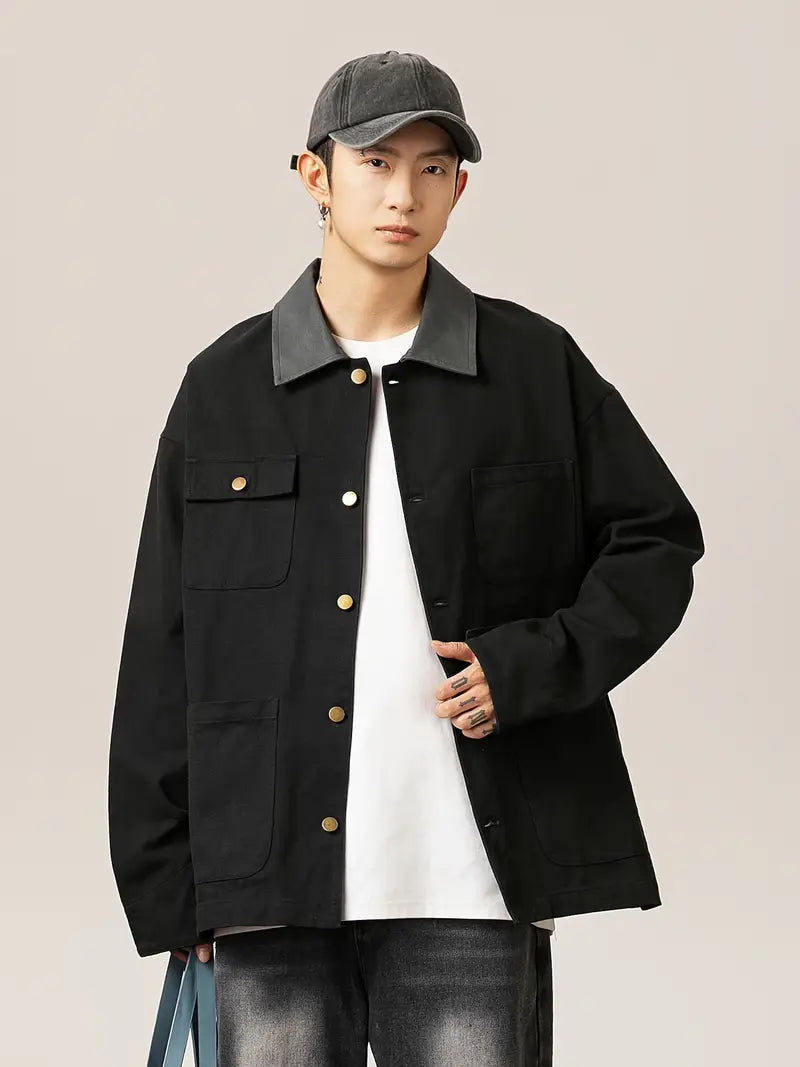 Men's Denim Jacket | Minimalist Design | Autumn