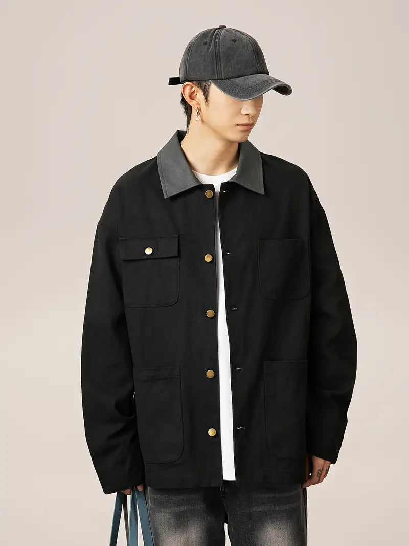 Men's Denim Jacket | Minimalist Design | Autumn