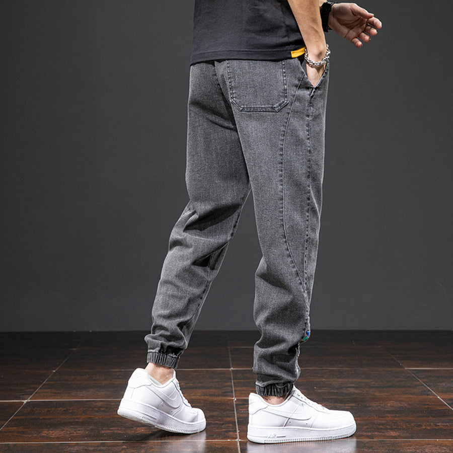 Men's Denim Jogger Pants - Casual Comfort Stretch | Fall