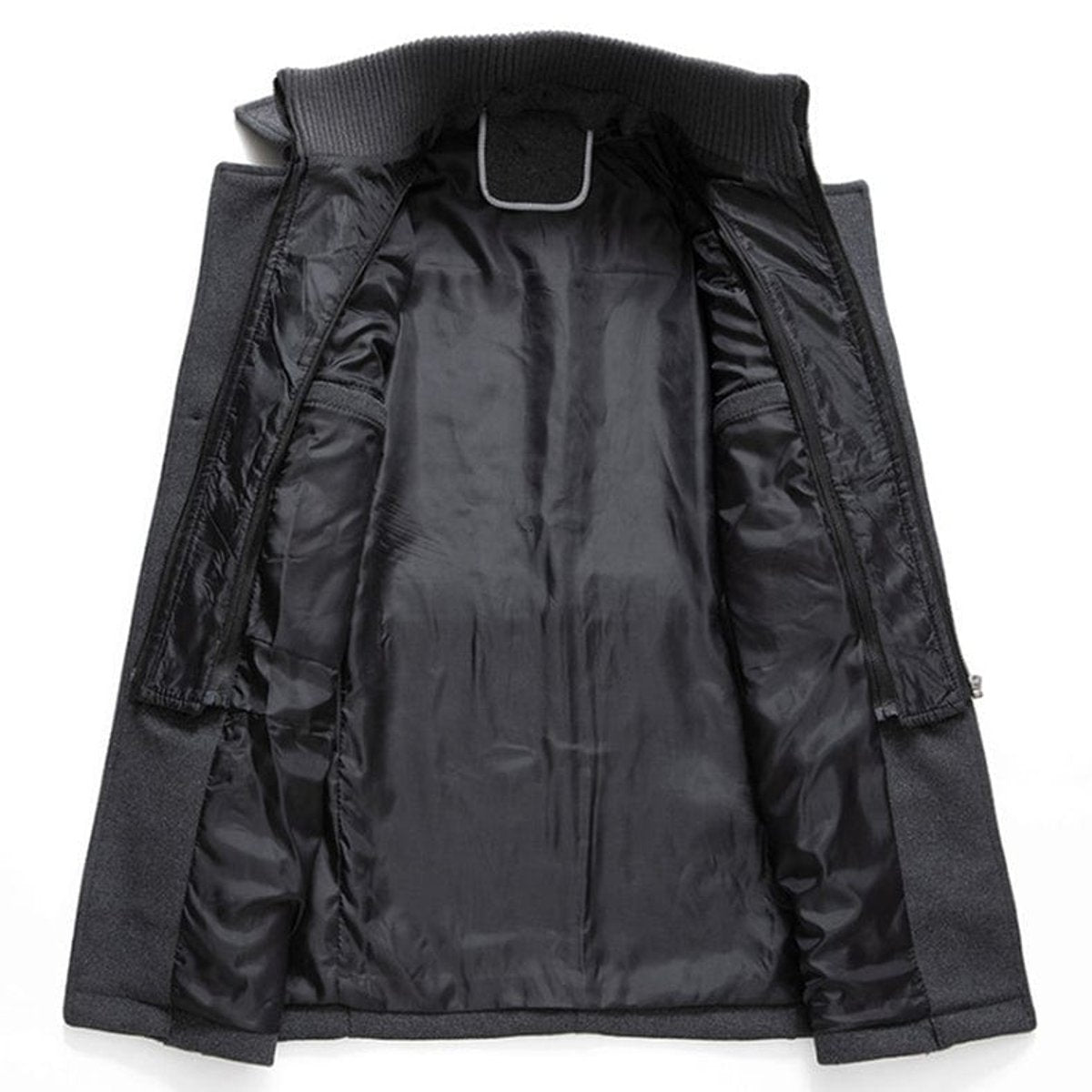 Men's Double-Layer Wool Blend Overcoat - Single-Breasted | Winter