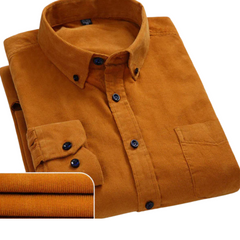 Men's Dress Shirt - Classic Tailored Fit | Autumn - Brown