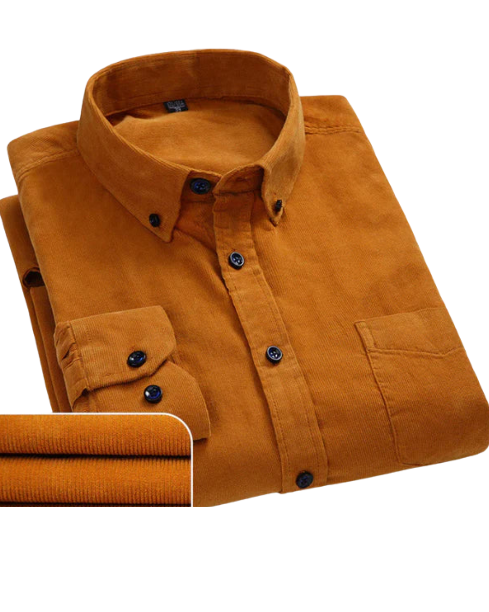 Men's Dress Shirt - Classic Tailored Fit | Autumn - Brown