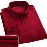 Men's Dress Shirt - Classic Tailored Fit | Autumn - Red