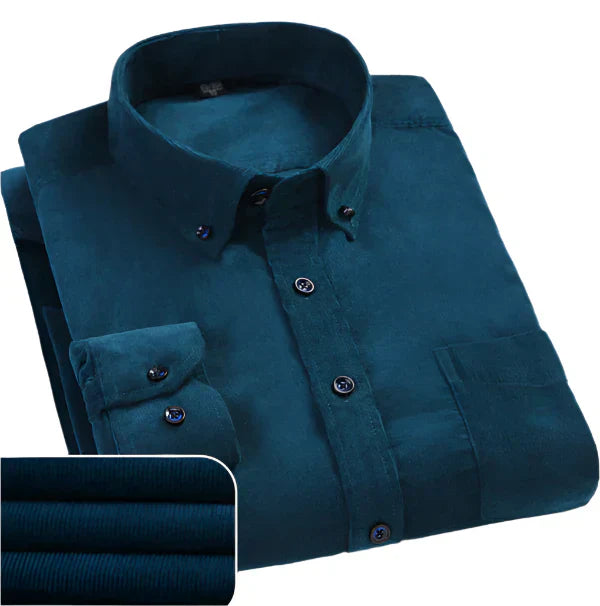 Men's Dress Shirt - Classic Tailored Fit | Autumn - Turquoise