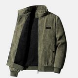 Men's Fleece Jacket | Full Zip | Warm | Autumn - Olive
