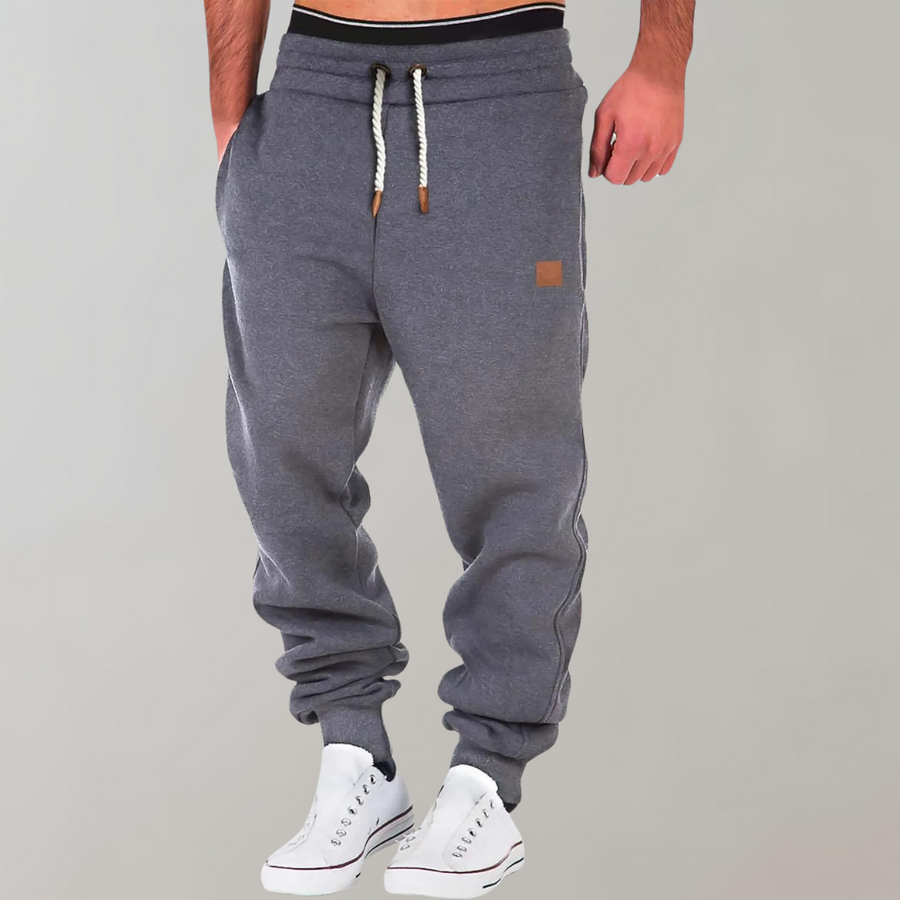Men's Fleece Joggers | Warm Lined | Winter - Charcoal