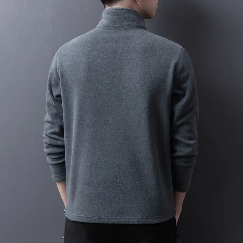 Men's Fleece Sweatshirt | Half Zip | Warm | Winter