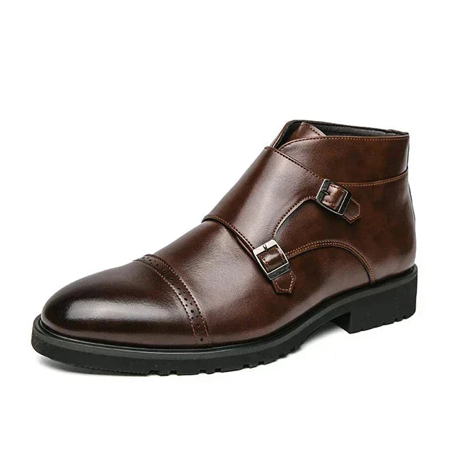 Men's Formal Ankle Boots | Elegant | Winter - Mocha Brown
