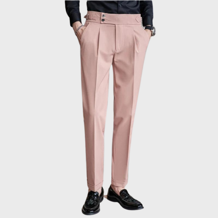 Men's High-Waist Pants | Fabric | Elegant | Fall