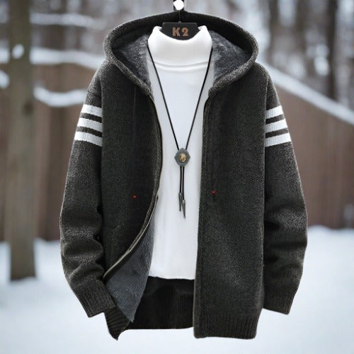 Men's Hooded Parka | Warm | Winter - Gray
