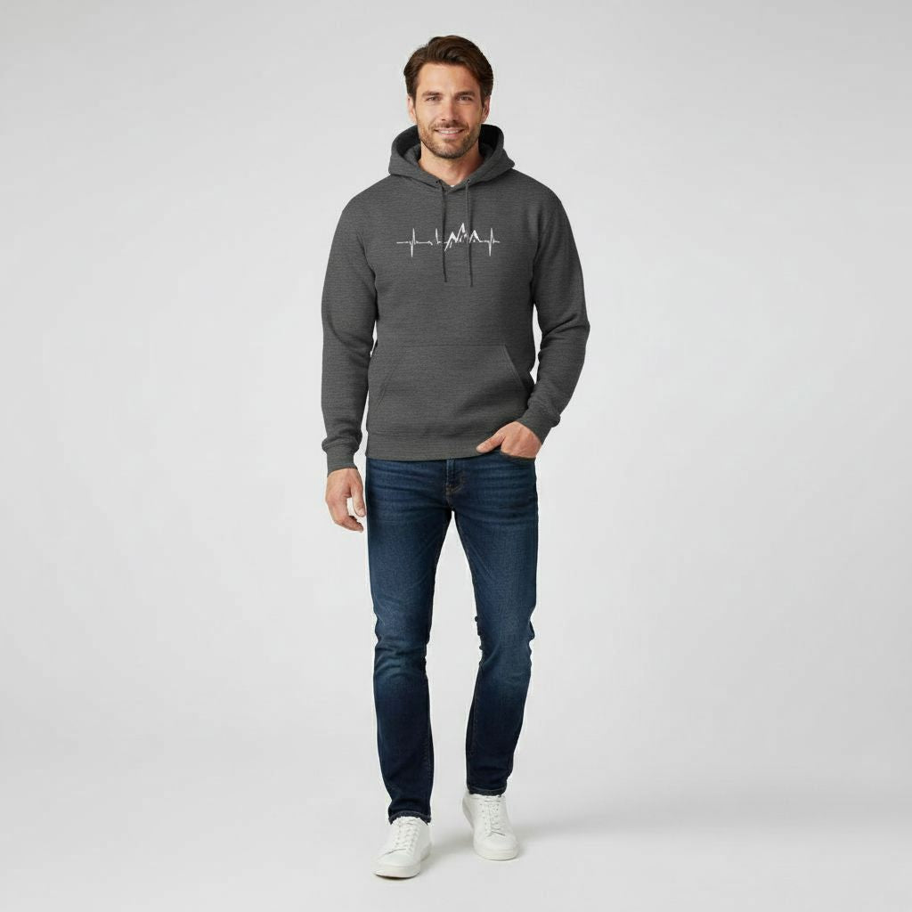 Men's Hoodie | Graphic Design | Relaxed | Autumn - Charcoal