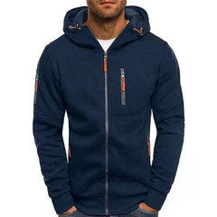 Men's Hoodie | Half-Zip | With Hood | Autumn - Navy