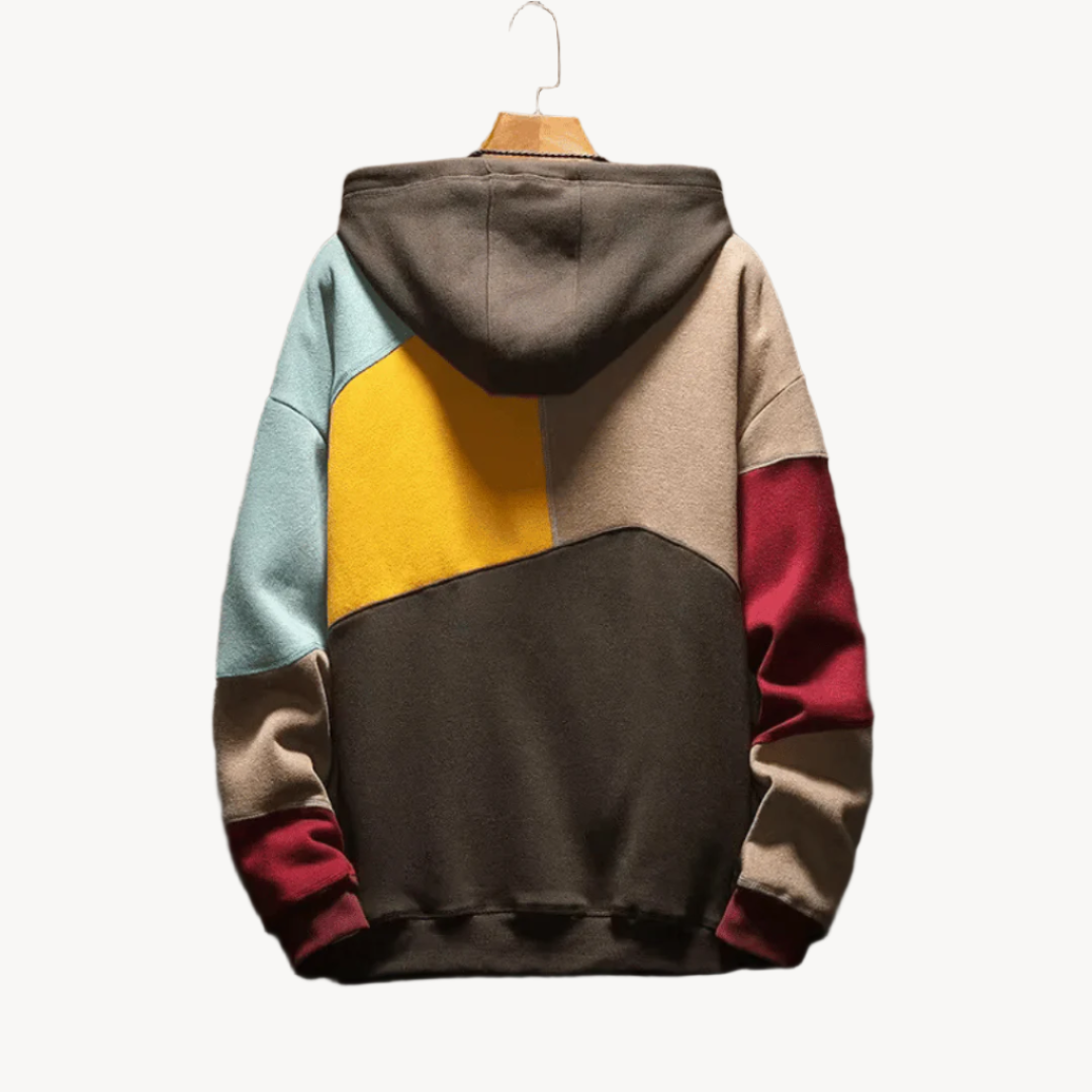 Men's Hoodie | Oversized | Color Block | Autumn