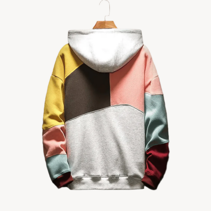 Men's Hoodie | Oversized | Color Block | Autumn