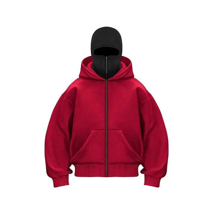 Men's Hoodie | Relaxed Fit | Winter - Red