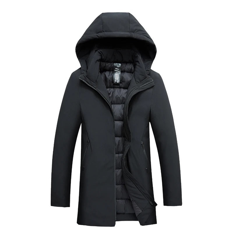 Men's Jacket | Hooded | Wind-Resistant | Winter