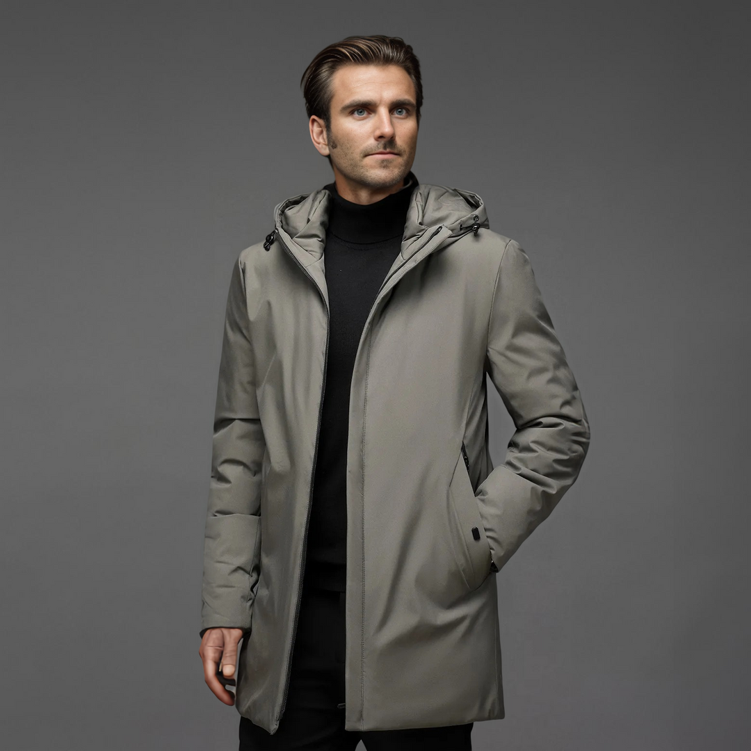 Men's Jacket | Hooded | Wind-Resistant | Winter