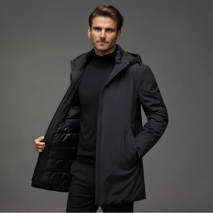 Men's Jacket | Hooded | Wind-Resistant | Winter