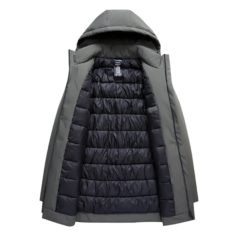 Men's Jacket | Hooded | Wind-Resistant | Winter