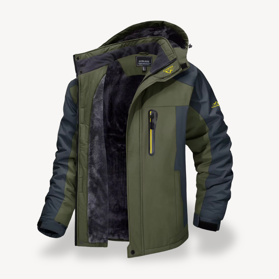 Men's Jacket | Oversized | Hooded | Winter - Green