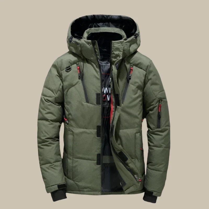 Men's Jacket | Quilted | Adjustable Hood | Winter