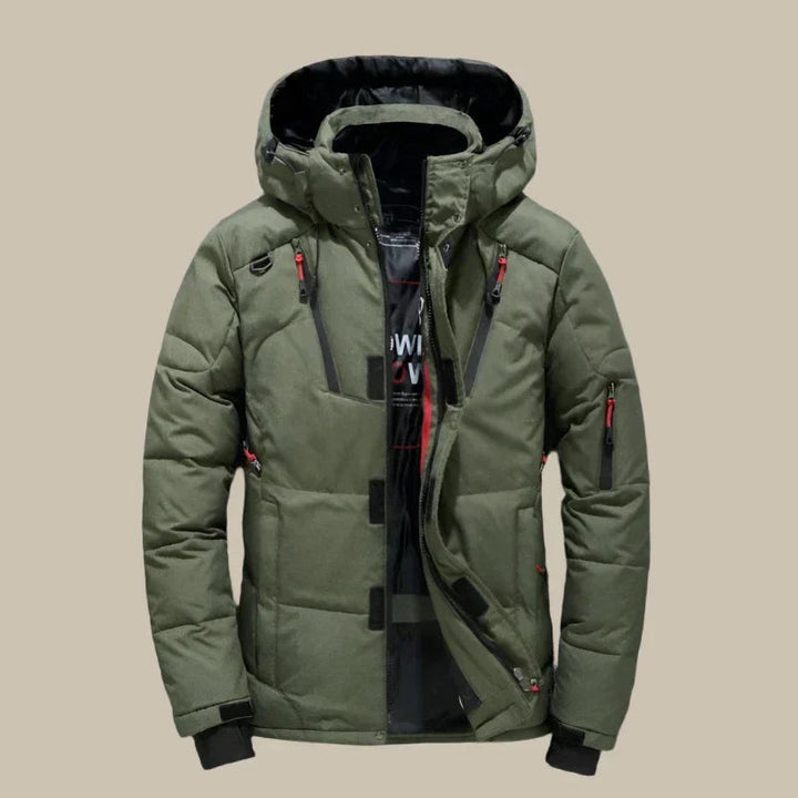 Men's Jacket | Quilted | Adjustable Hood | Winter