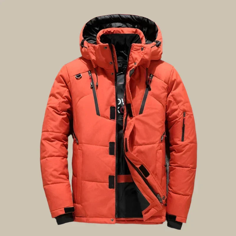 Men's Jacket | Quilted | Adjustable Hood | Winter