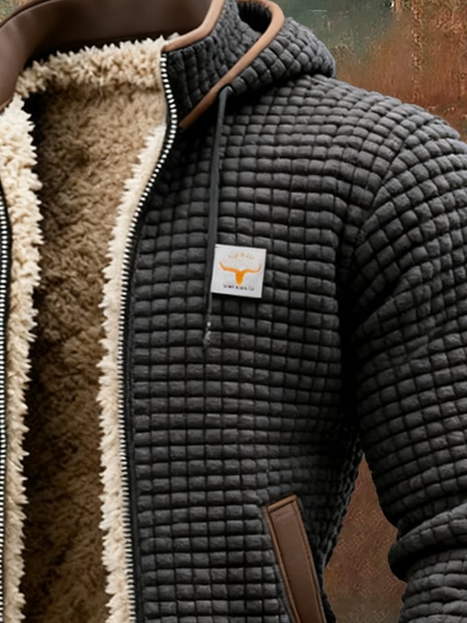 Men's Jacket | Quilted Fleece Lined | Winter