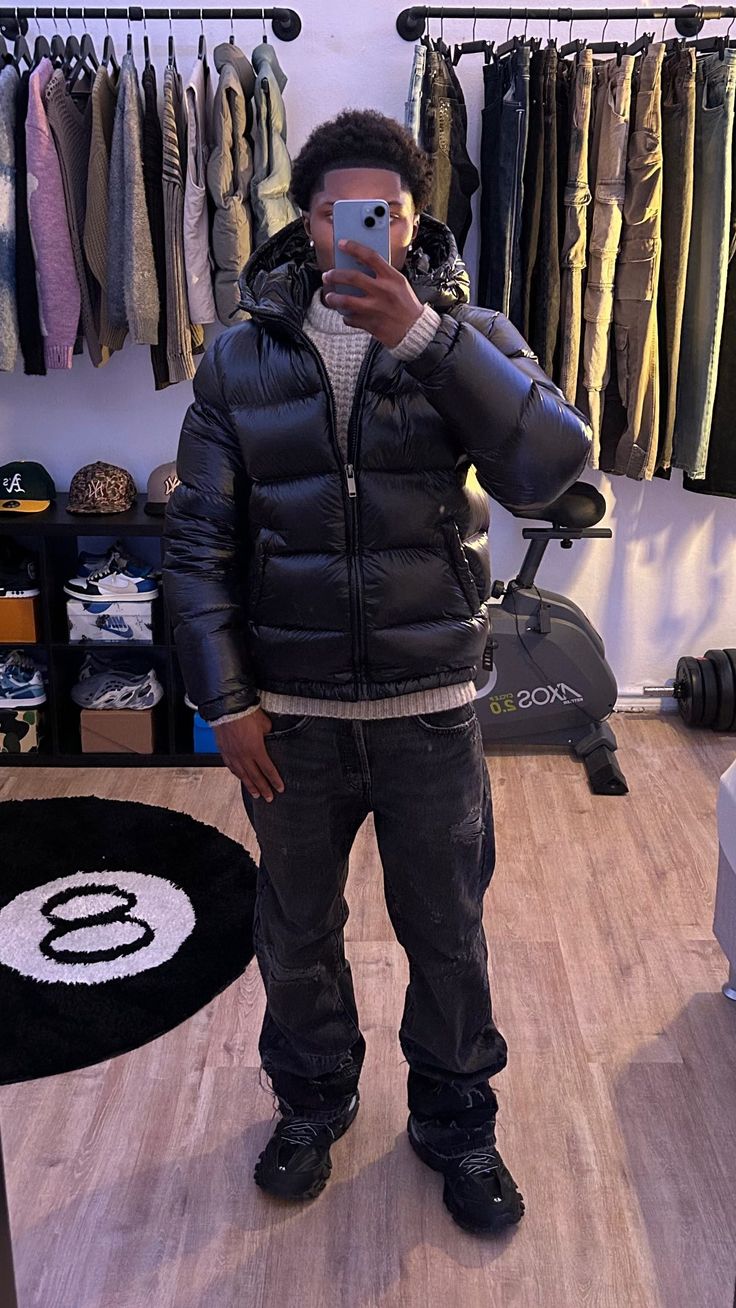 Men's Jacket | Quilted | Sherpa Lined | Winter