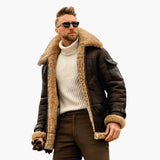Men's Jacket | Relaxed Fit | Zip-Up | Winter - Coffee