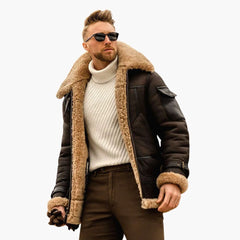 Men's Jacket | Relaxed Fit | Zip-Up | Winter - Coffee