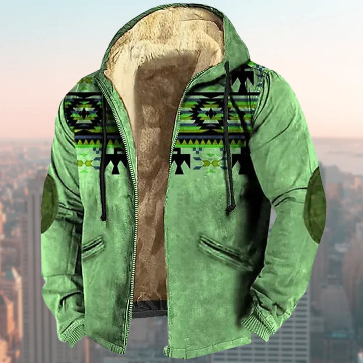 Men's Jacket | Structured | Full-Length | Winter - Green