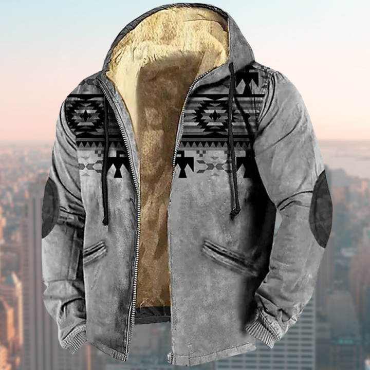 Men's Jacket | Structured | Full-Length | Winter - Grey