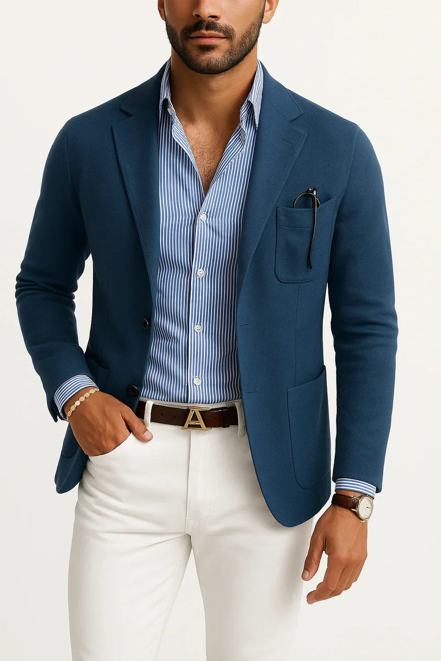 Men's Jacket | Tailored Blazer | Autumn - Blue