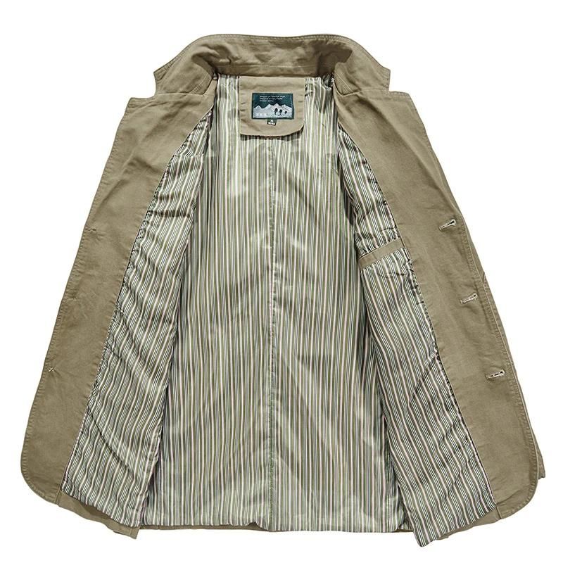 Men's Jacket | Tailored | Button Closure | Khaki | Autumn