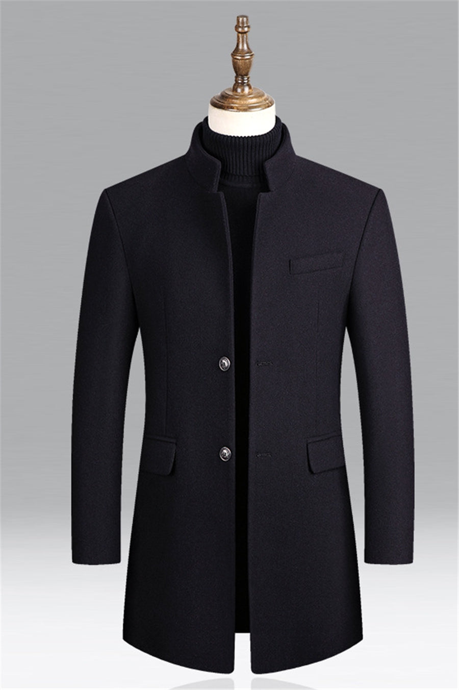Men's Jacket | Tailored Coat | Mid-Length | Winter