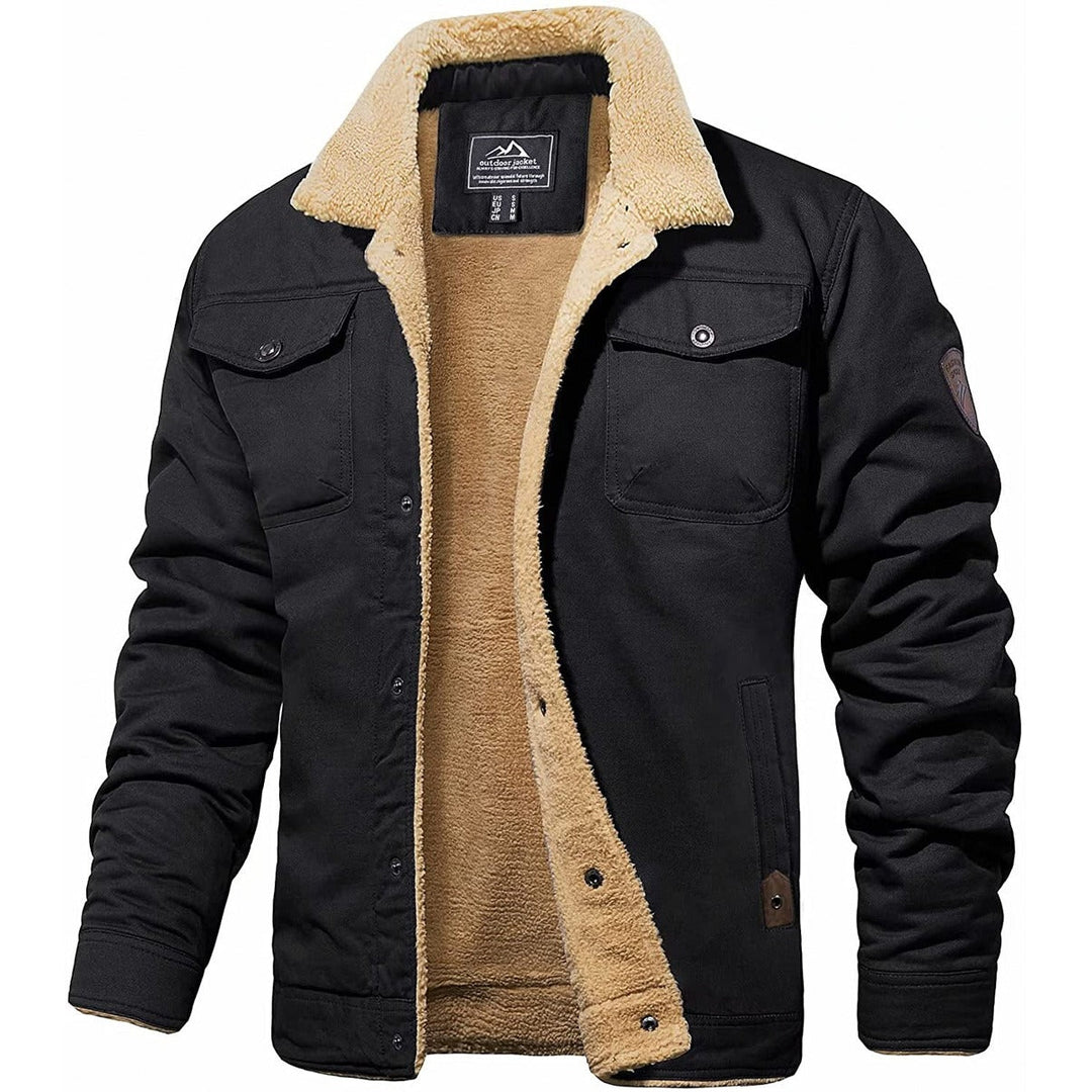 Men's Jacket | Tailored | With Hood | Autumn - Black