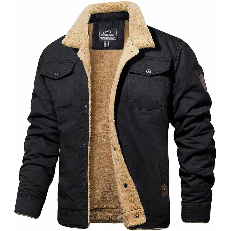 Men's Jacket | Tailored | With Hood | Autumn - Black