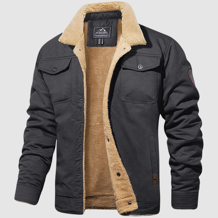 Men's Jacket | Tailored | With Hood | Autumn - Grey