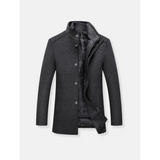 Men's Jacket | Tailored Wool | Full-Length | Winter - Grey
