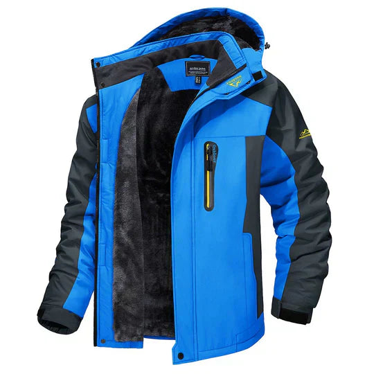 Men's Jacket | Waterproof | Hood | Winter - Blue