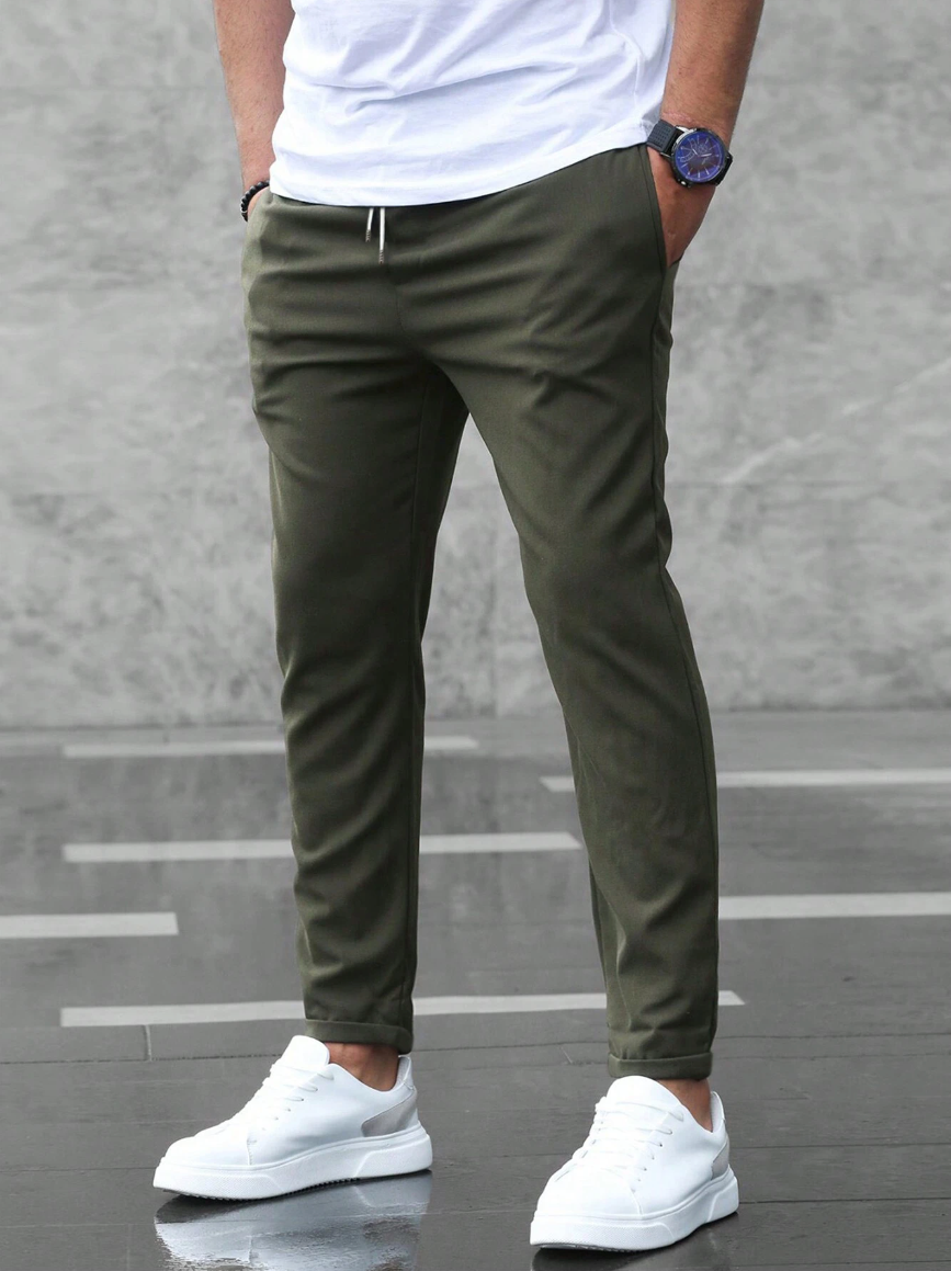 Men's Jogger Pants | Slim Fit | Spring - Army Green