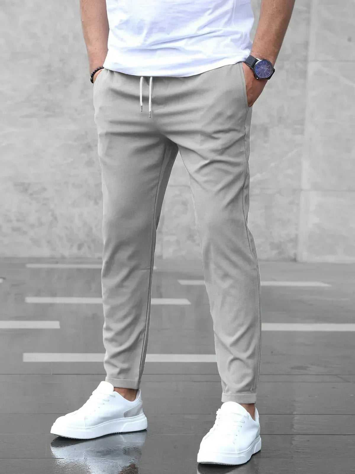 Men's Jogger Pants | Slim Fit | Spring - Gray