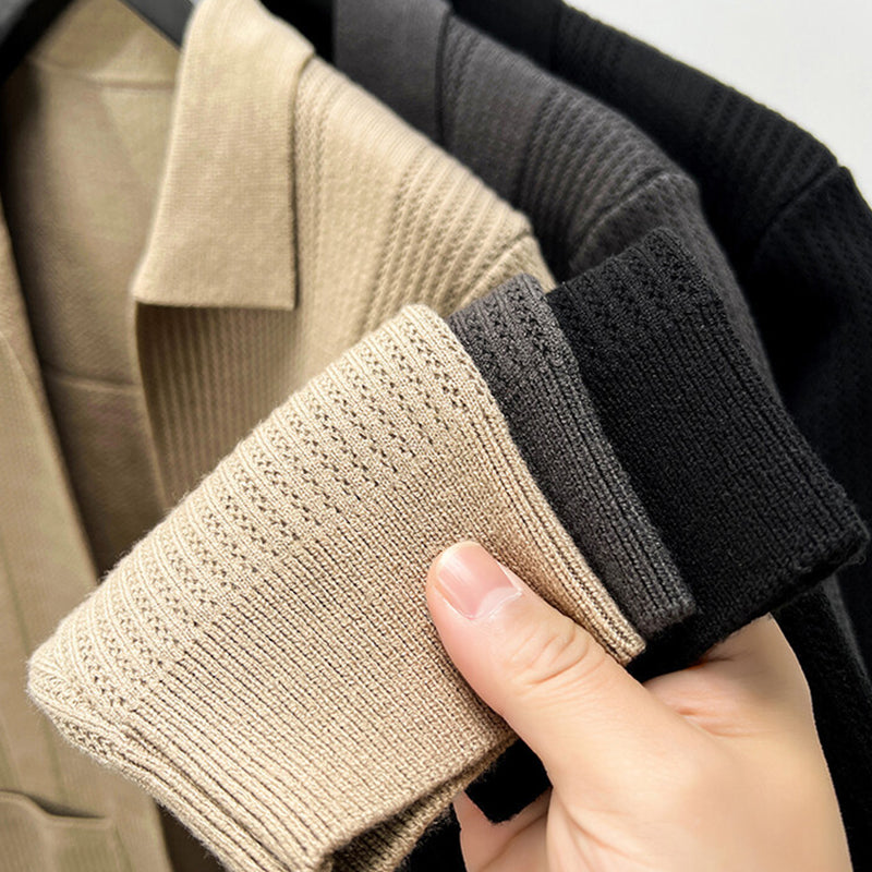 Men's Knit Blazer | Textured | Winter