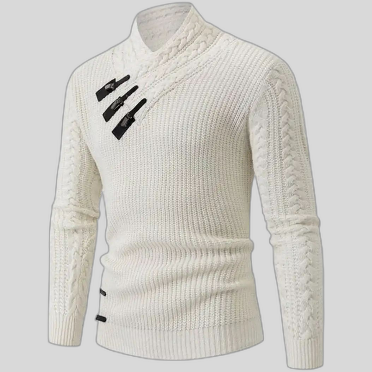 Men's Knit Sweater | Cable Knit | Comfortable | Winter