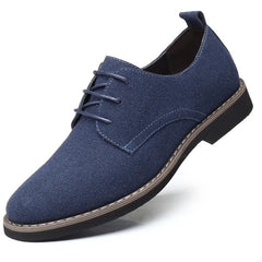 Men's Lace-Up Dress Shoes | Classic Design | Winter - Blue