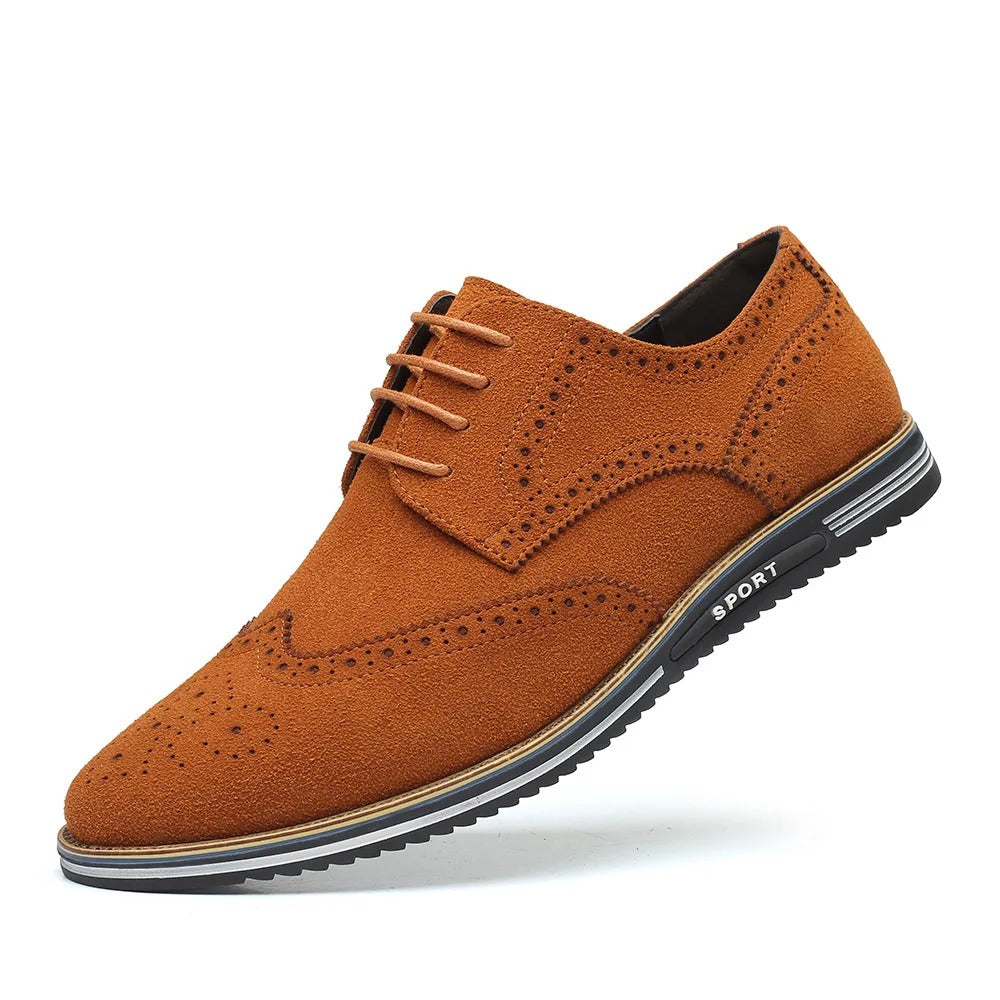 Men's Lace-Up Dress Shoes | Classic Design | Winter - Brown